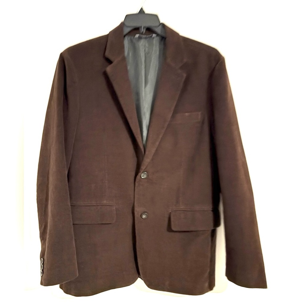Gap Velvet Men's Size M 100% Cotton Preppy Soft Brown Blazer